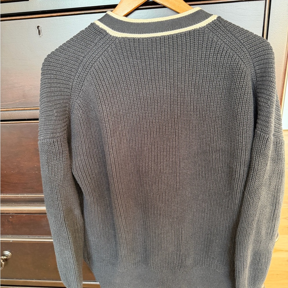 J. Crew Black Sweater with Tan Accents - Picture 2 of 3
